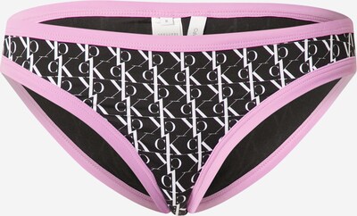 Calvin Klein Swimwear Bikini hlačke | lila / črna / bela barva, Prikaz izdelka
