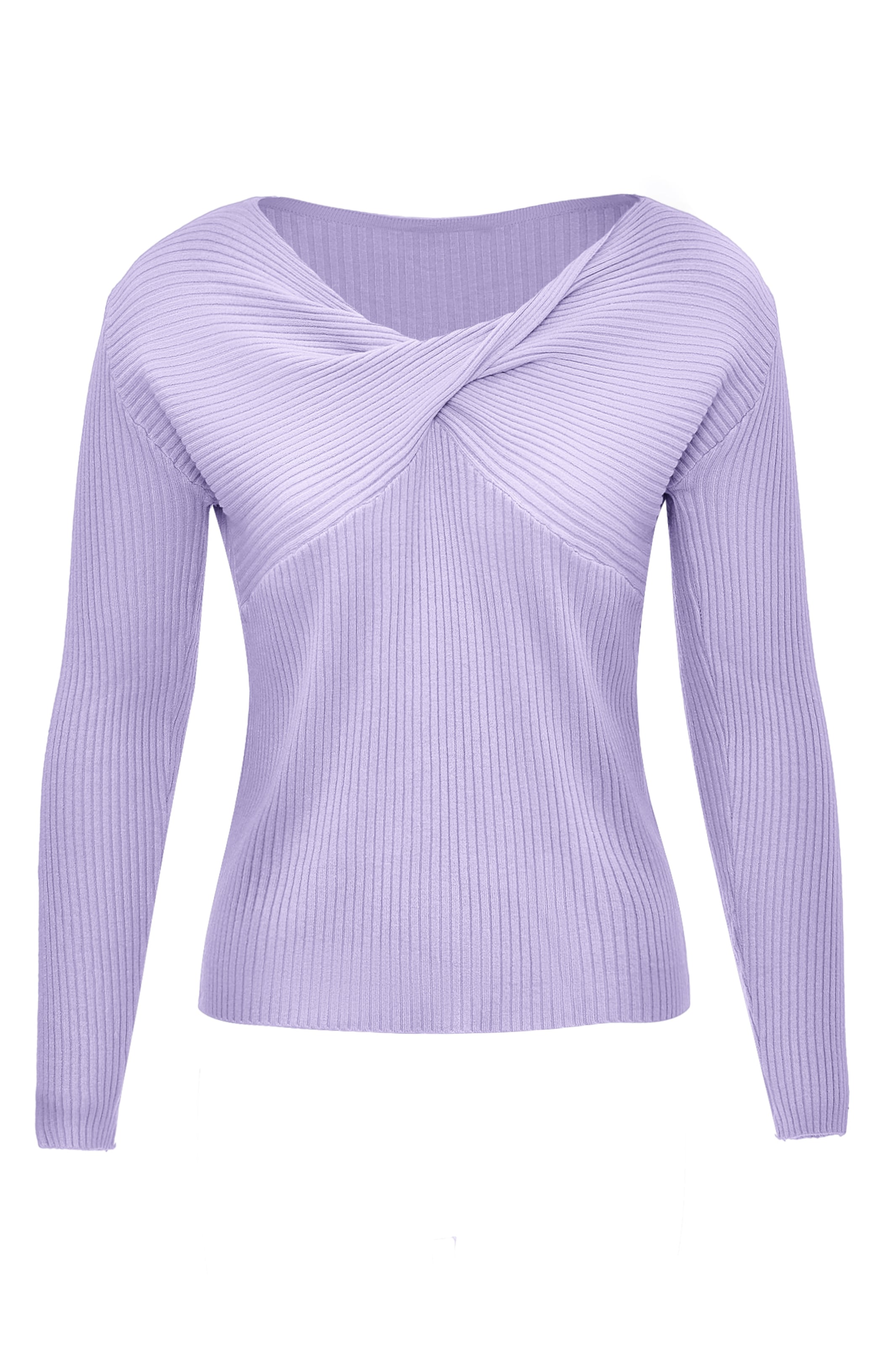 leo selection Pullover in Lila: Vorderseite