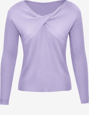 leo selection Sweater in Purple: front