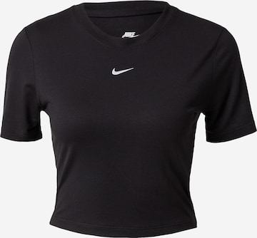 juoda Nike Sportswear Marškinėliai 'Essential': priekis