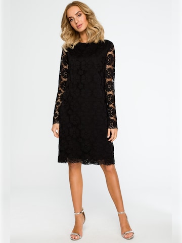 made of emotion - Vestido 'M406' en negro: frente