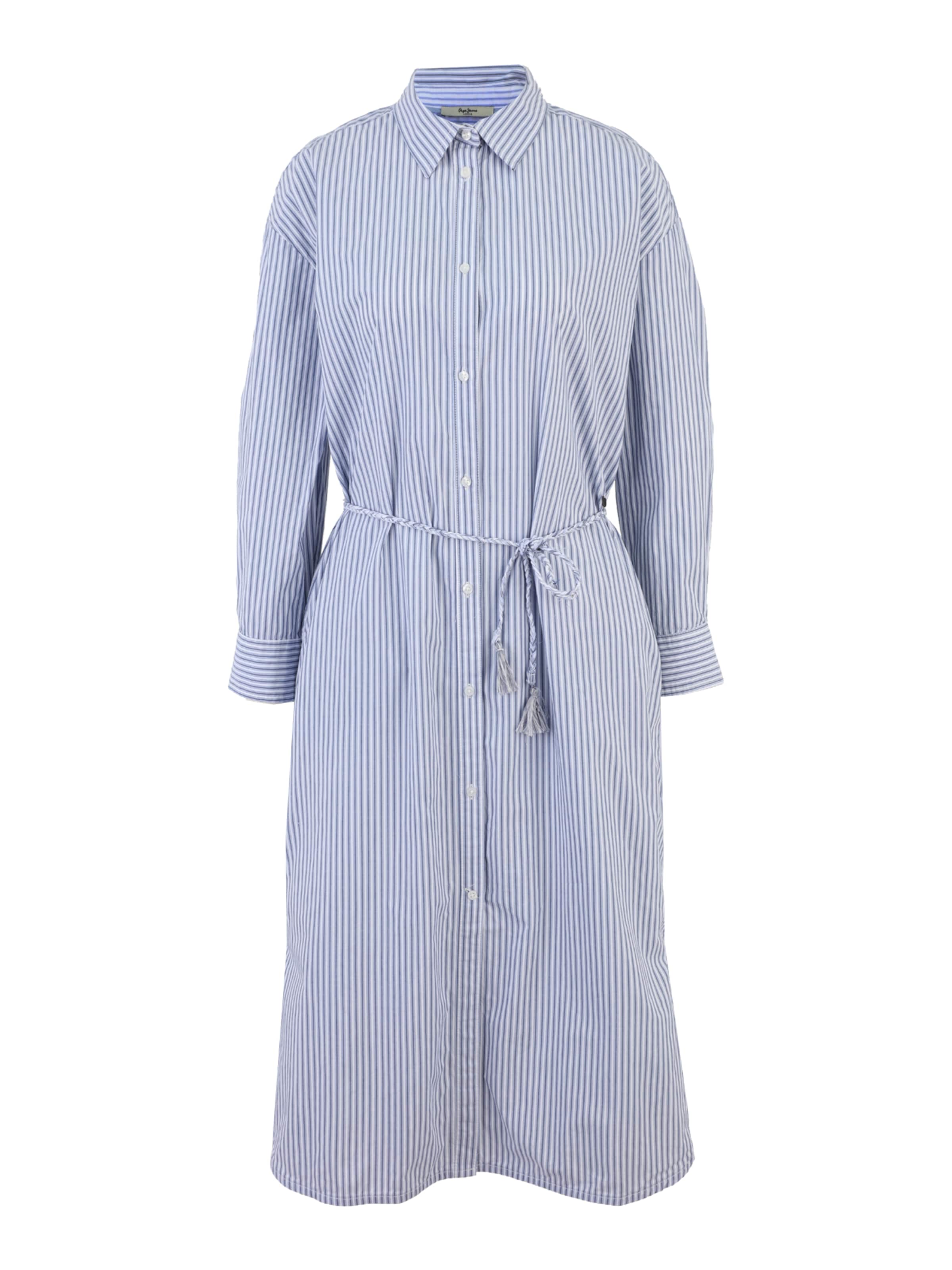 Pepe Jeans Платье-рубашка 'Bali' в Синий: спереди