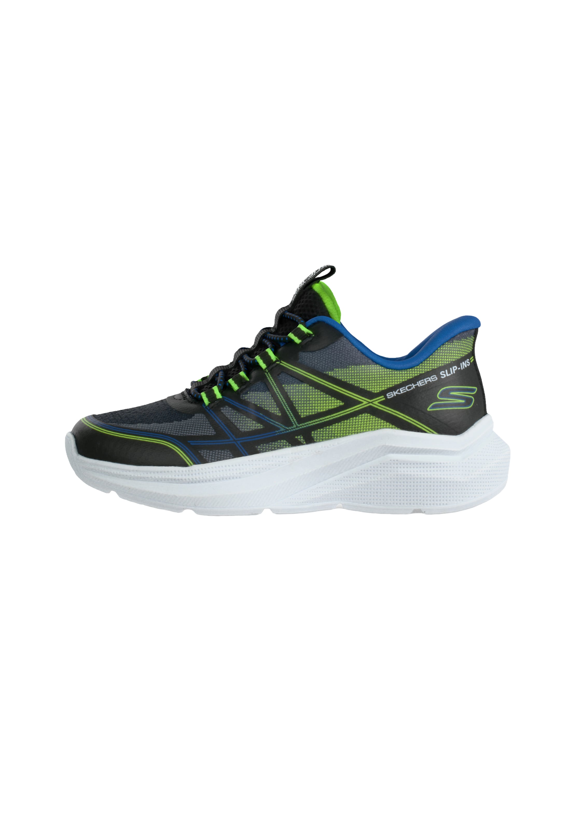 SKECHERS - Sapatilhas 'MICROSPEC VELOCITY - GRID-SHIFT' em preto: frente