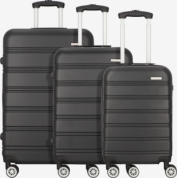Set di valigie 'Toronto' di Worldpack in nero: frontale