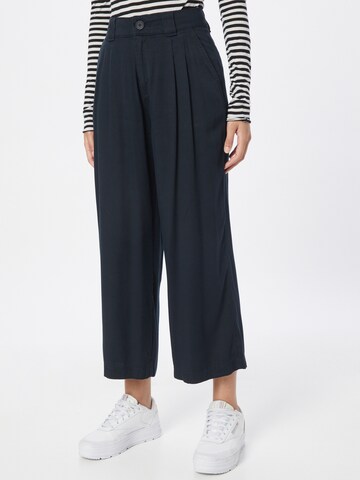 s.Oliver Loose fit Pleat-Front Pants in Blue: front