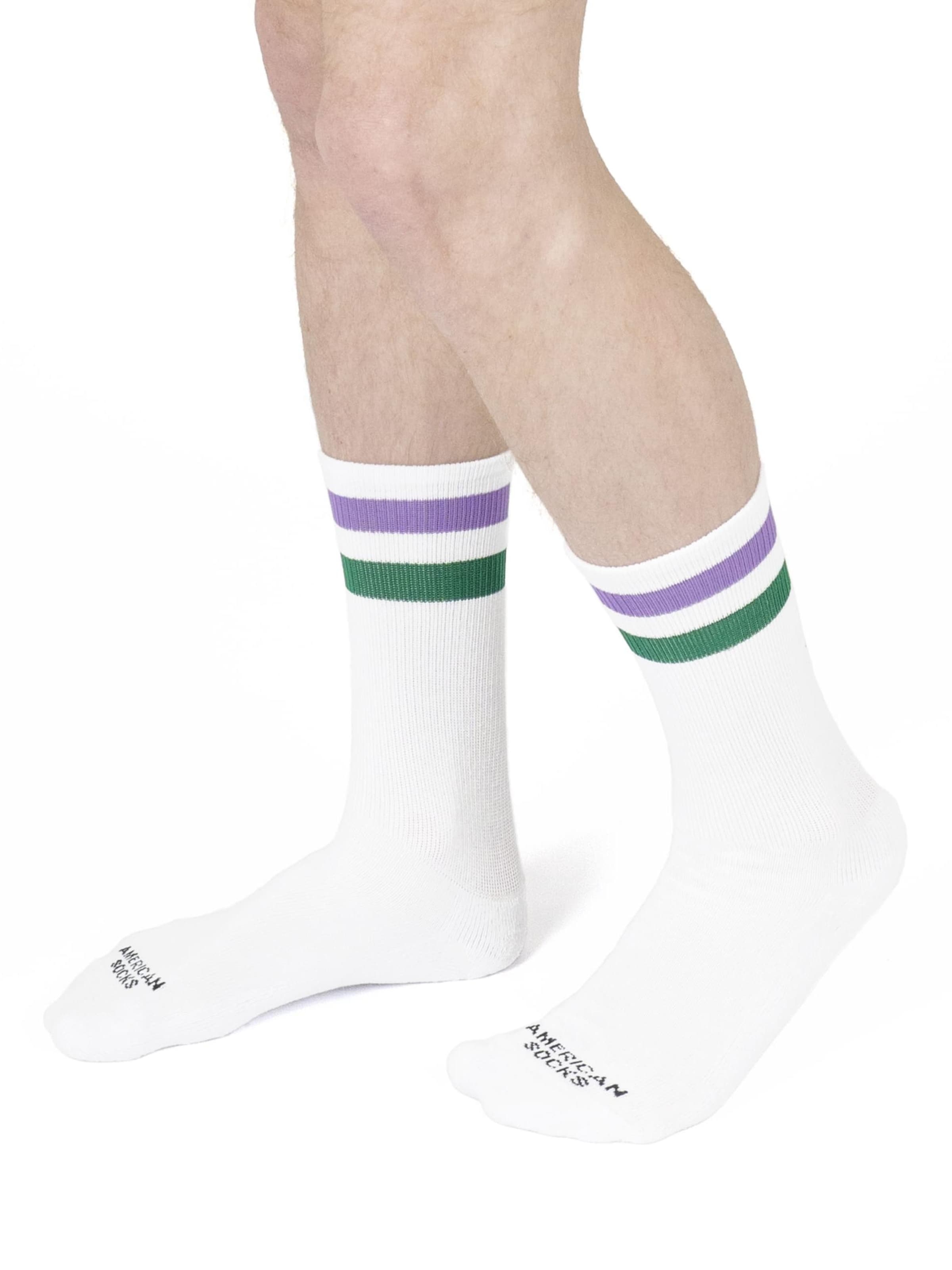 American Socks Socks 'Joker - Mid High' in White