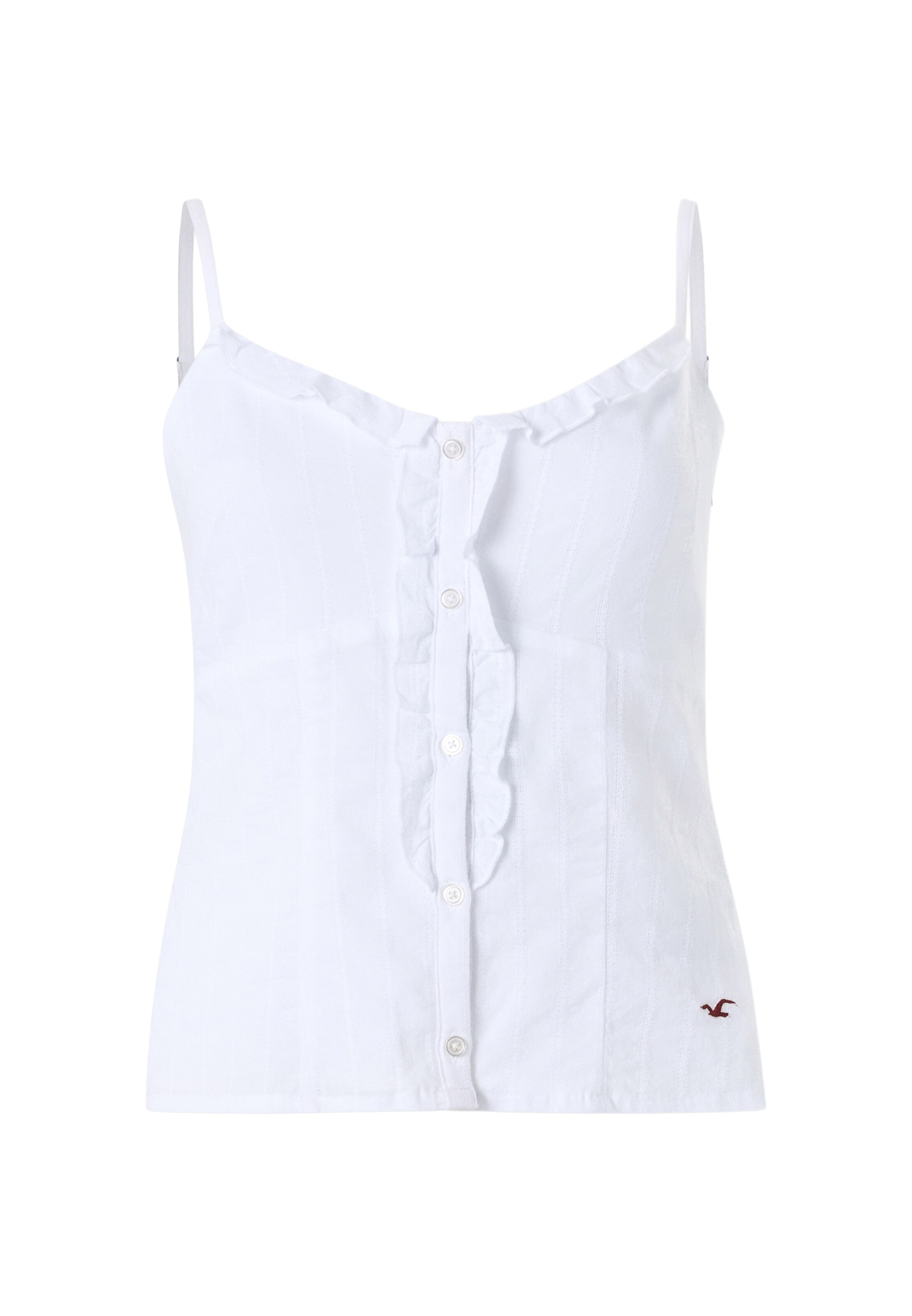 HOLLISTER Blúz 'MAY1' - fehér: elől