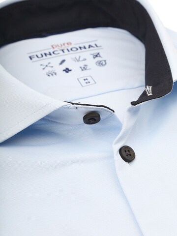 PURE Slim Fit Hemd‌ in Blau