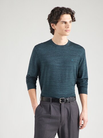 Calvin Klein Regular Пуловер в зелено: отпред