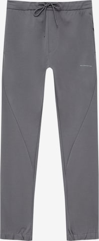 Pull&Bear Tapered Broek in Grijs: voorkant