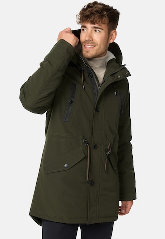 INDICODE JEANS Between-Seasons Parka 'Benicio' in Green