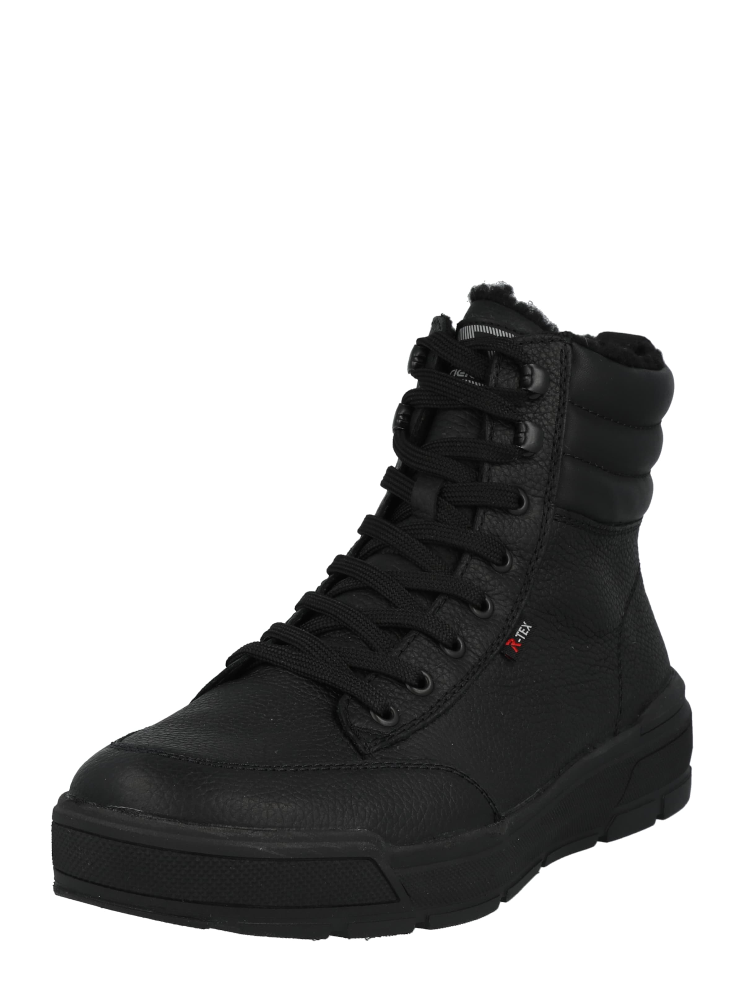 Rieker - Botas com atacadores em preto: frente