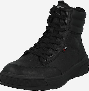 Rieker Lace-Up Boots in Black: front