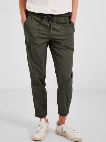 CECIL Slim fit Trousers 'Tracey' in Green: front