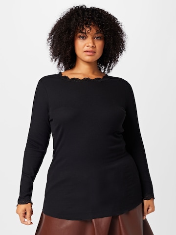 Fransa Curve Shirt in Schwarz: predná strana