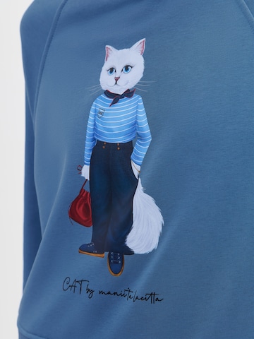 Sweat-shirt 'Mariner Cat' Cat e Lolette en bleu