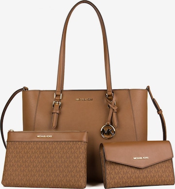 Shopper 'Charlotte Large 3-In-1 Tote' di Michael Kors in marrone: frontale