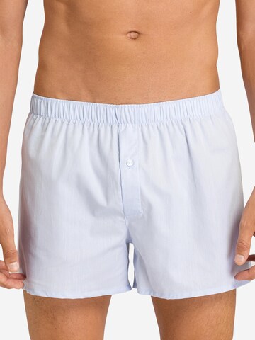 Hanro Boxershorts 'Fancy Woven' in Blauw