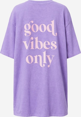 Worldclassca Oversizeshirt 'Oversize T-Shirt' in Lila: Vorderseite