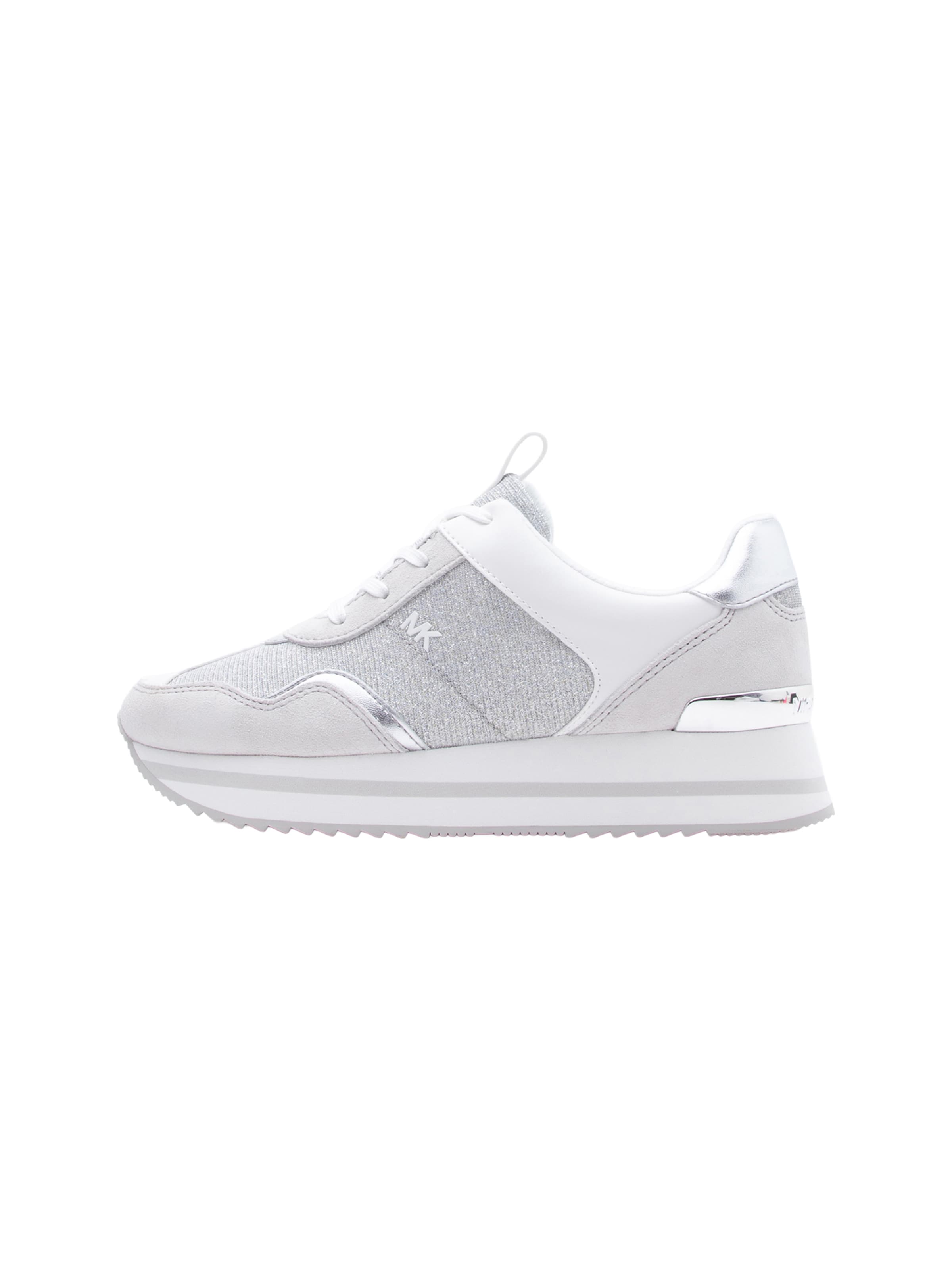 MICHAEL Michael Kors Ниски маратонки 'RAINA' в сребърно: отпред