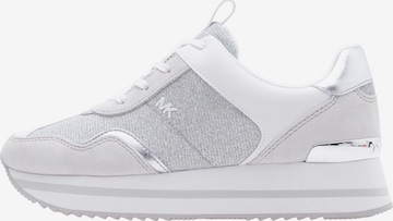 MICHAEL Michael Kors Ниски маратонки 'RAINA' в сребърно: отпред