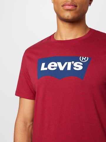 LEVI'S ® Normální Tričko 'Graphic Crewneck Tee' – červená