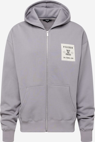 Pegador Sweat jacket 'Salal' in Grey: front
