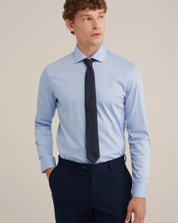 WE Fashion Слим Деловая рубашка в Синий: спереди