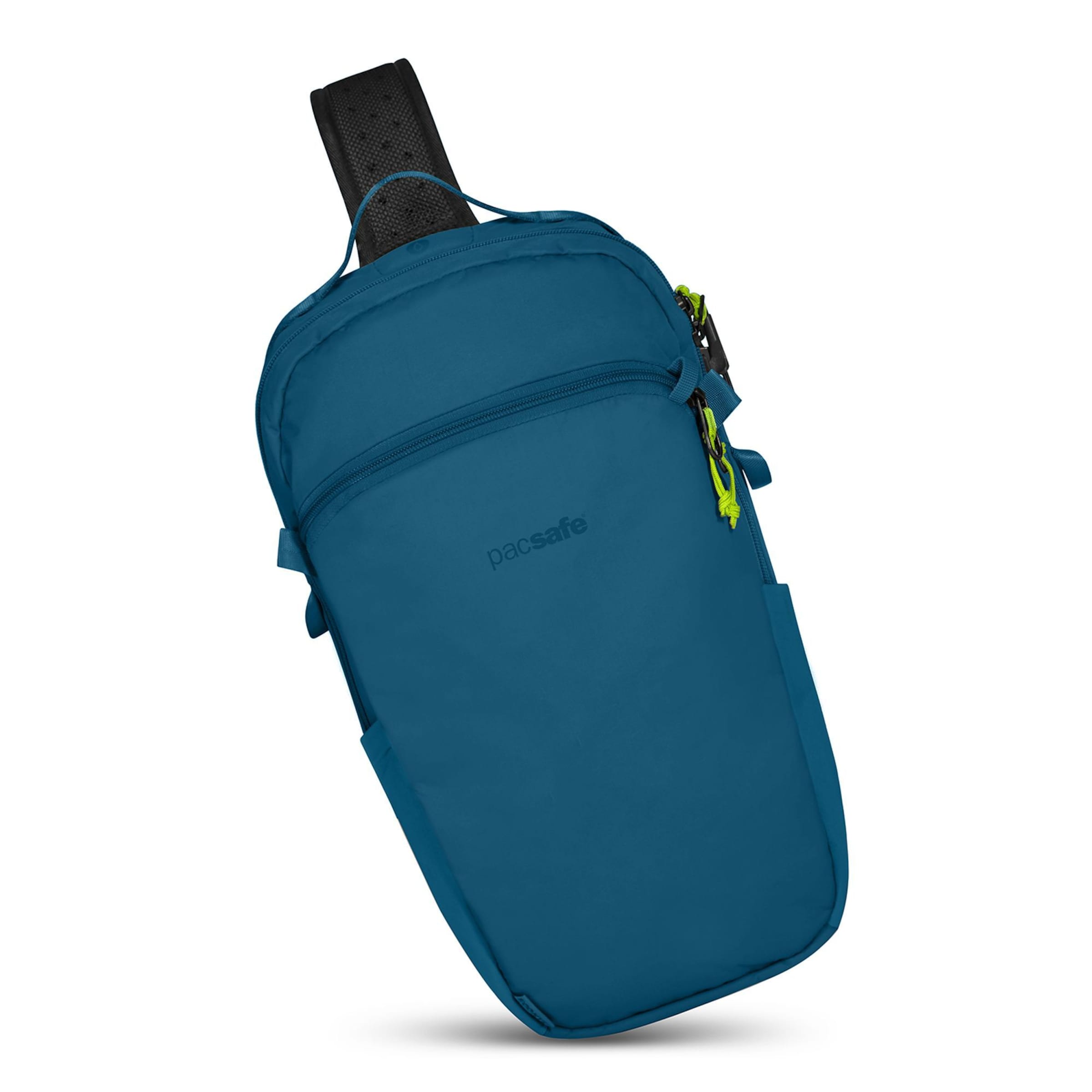 Borsa a tracolla di Pacsafe in blu: frontale