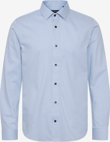 Matinique Regular fit Button Up Shirt 'Trostol' in Blue: front