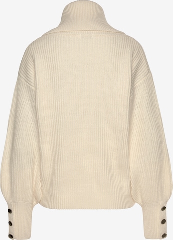 LASCANA Pullover in Beige