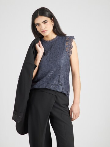 Chemisier 'PCOLLINE' PIECES en bleu : devant