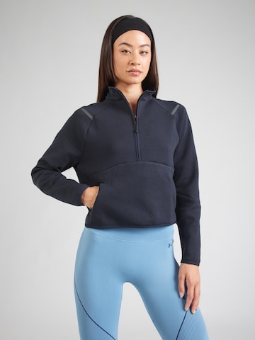 UNDER ARMOUR Sportsweatshirt 'Unstoppable' in Schwarz: Vorderseite