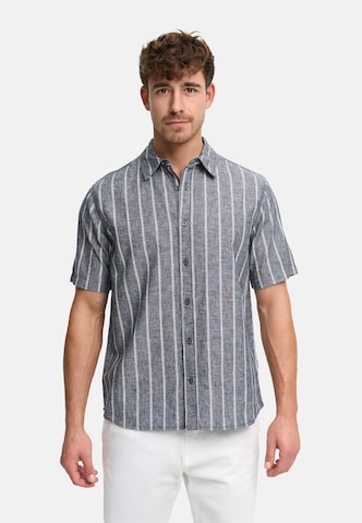 INDICODE JEANS Regular fit Overhemd 'Trypper' in Grijs: voorkant