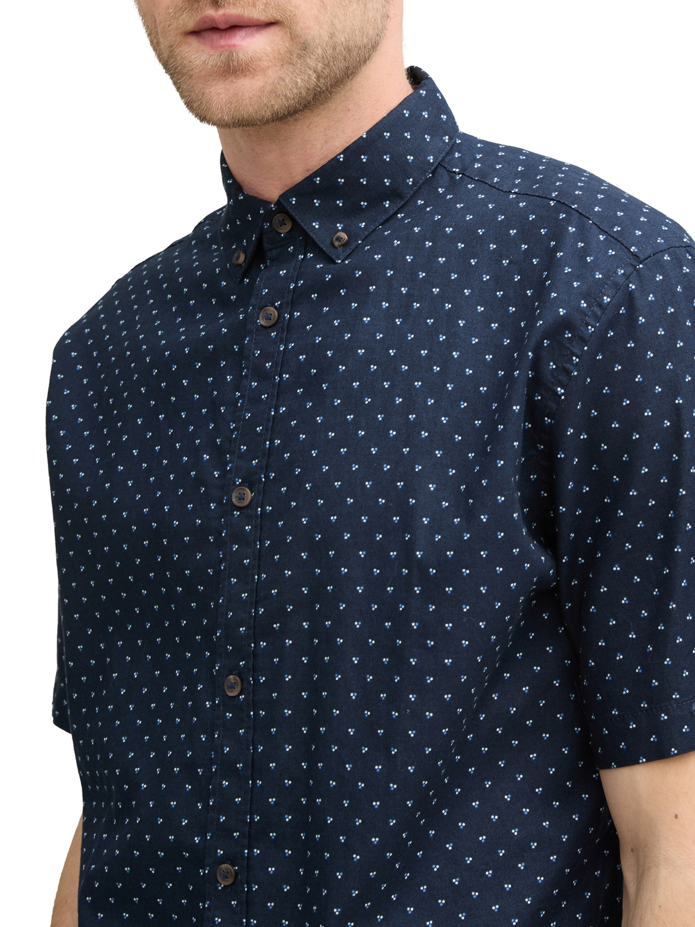 TOM TAILOR Regular Fit Hemd in Blau