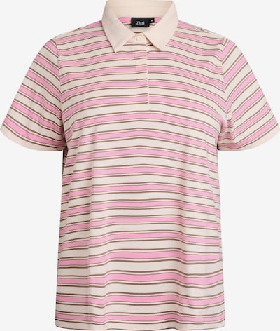 Zizzi Majica 'Evaleria' u svijetlobež / smeđa / roza, Pregled proizvoda