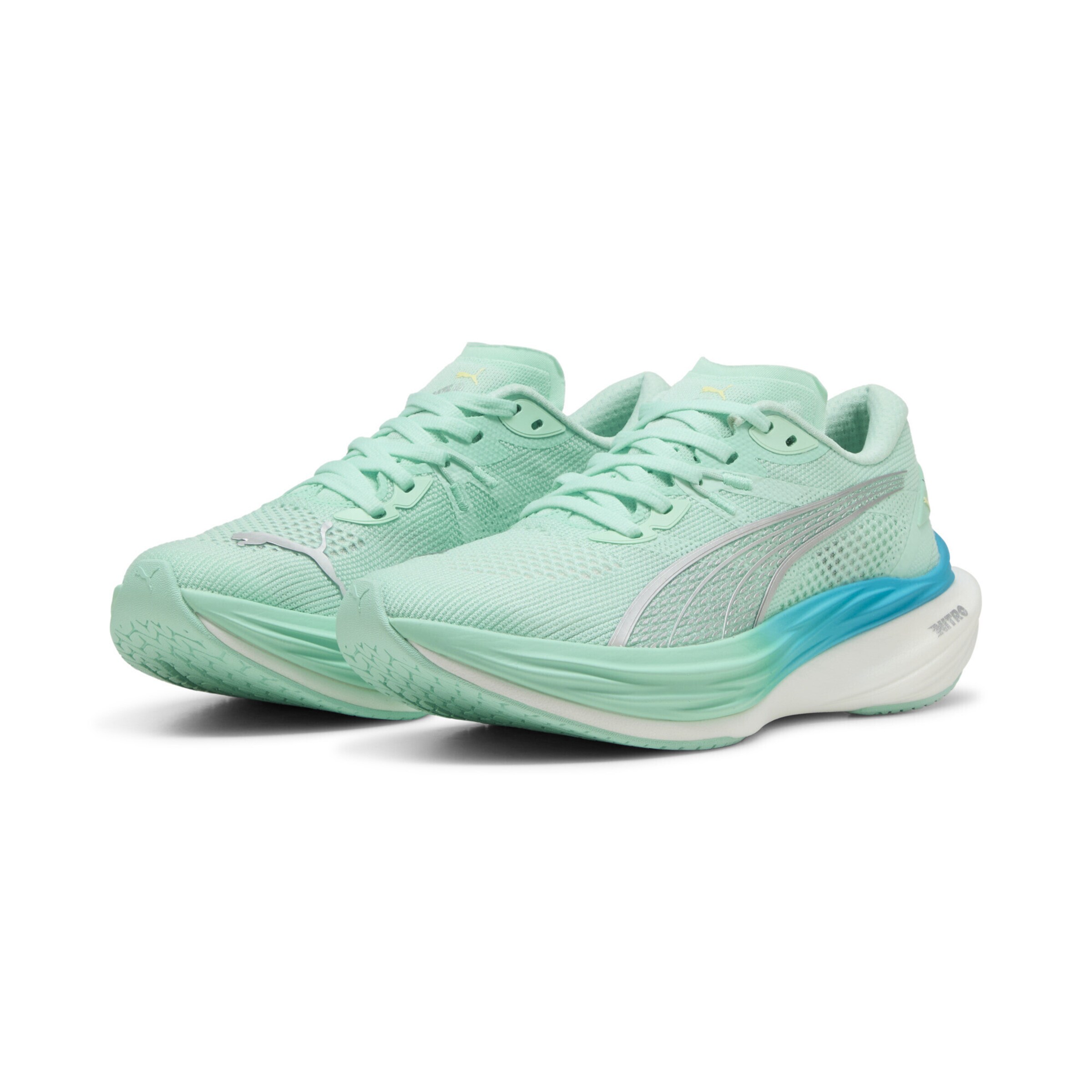 Chaussure de course 'Deviate Nitro™ 3' PUMA en vert