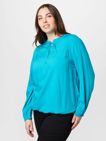 Tom Tailor Women + Blouse in Blauw: voorkant