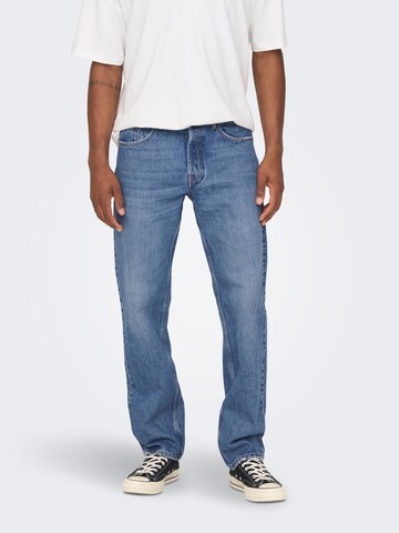 regular Jeans 'Edge' di Only & Sons in blu: frontale