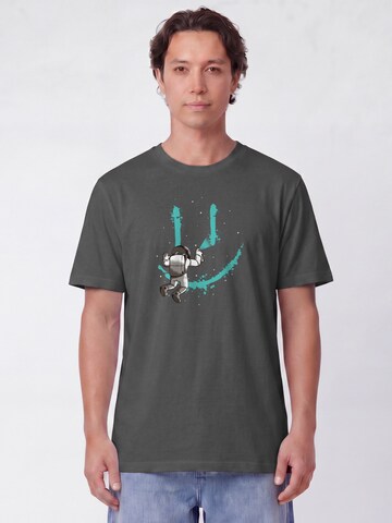 T-Shirt 'Graffiti Astronaut ' Watapparel en gris : devant