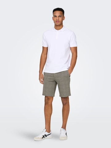 Only & Sons Regular Shorts 'Mark' in Grau