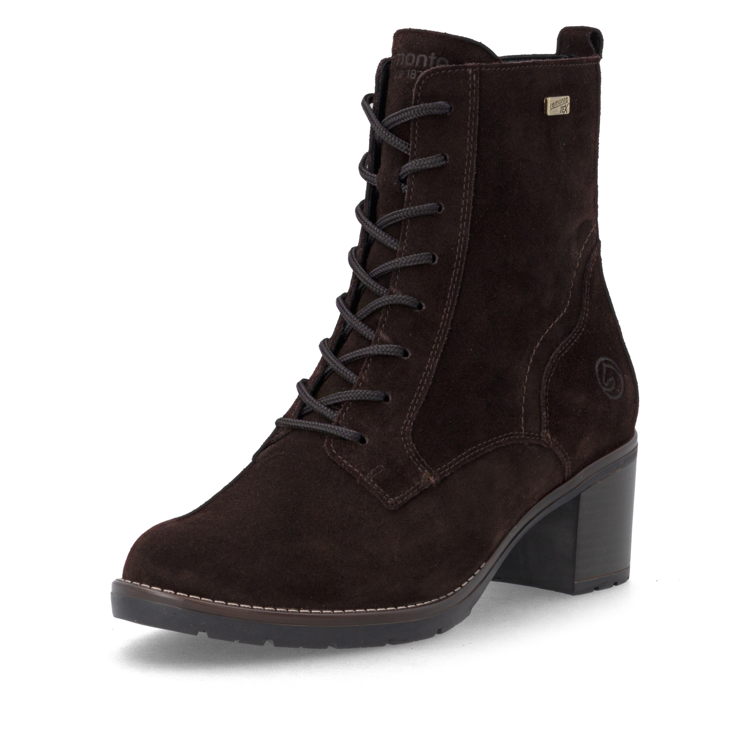 Bottes à lacets 'D2A80' REMONTE en marron : devant