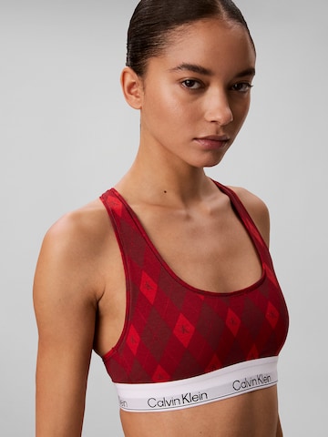 Calvin Klein Underwear Bralette Bra in Red: front