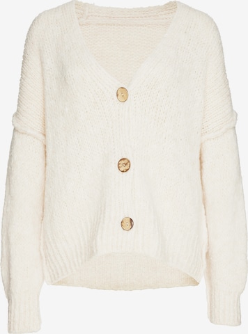 Decay Knit Cardigan in Beige: front