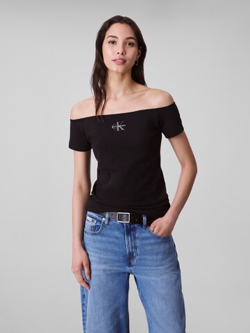 Calvin Klein Jeans Футболка в Черный: спереди