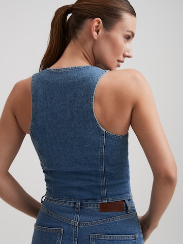 RÆRE by Lorena Rae Bodywarmer 'Liv' in Blauw