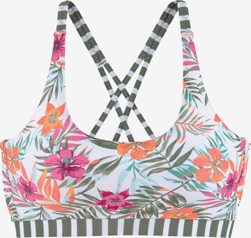 VENICE BEACH Bikini Top in Mixed colors: front