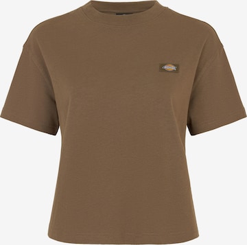 T-shirt 'OAKPORT' DICKIES en marron : devant