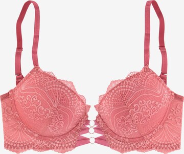 LASCANA Push-up Push-up-BH in Pink: predná strana