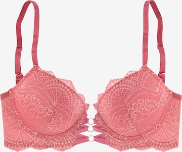 LASCANA Push-up-BH in Pink: predná strana